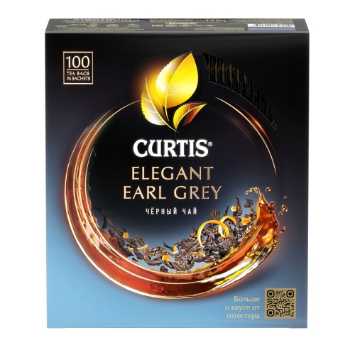 Curtis чай черный Elegant Earl Grey, 100 пакетиков